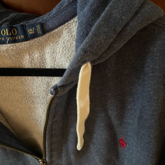 Men’s Polo Zip Sweatshirt- heavyweight - Picture 2 of 3